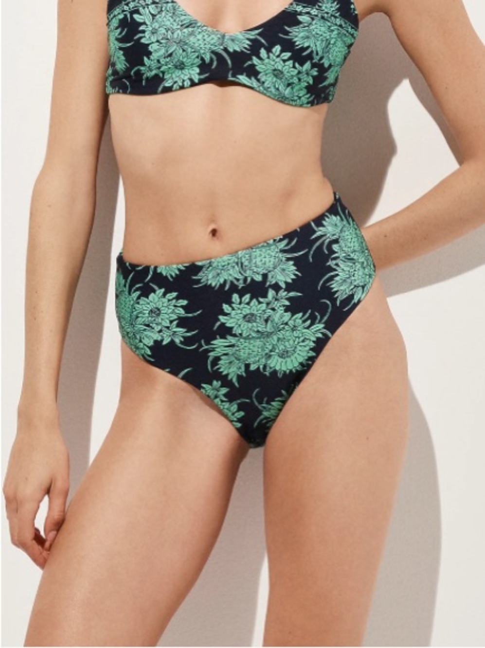 J crew navy matcha Hallie bikini bottom in Classic Sculpt™